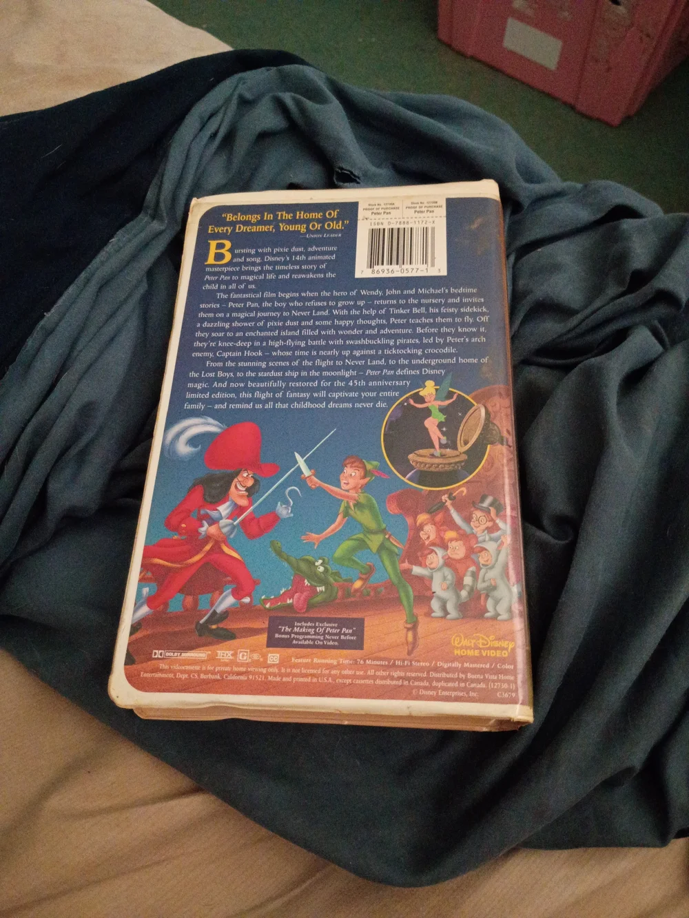 Disney Peter Pan on VHS